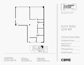 2625 Butterfield Rd, Oak Brook, IL à louer Plan d’étage– Image 1 sur 2