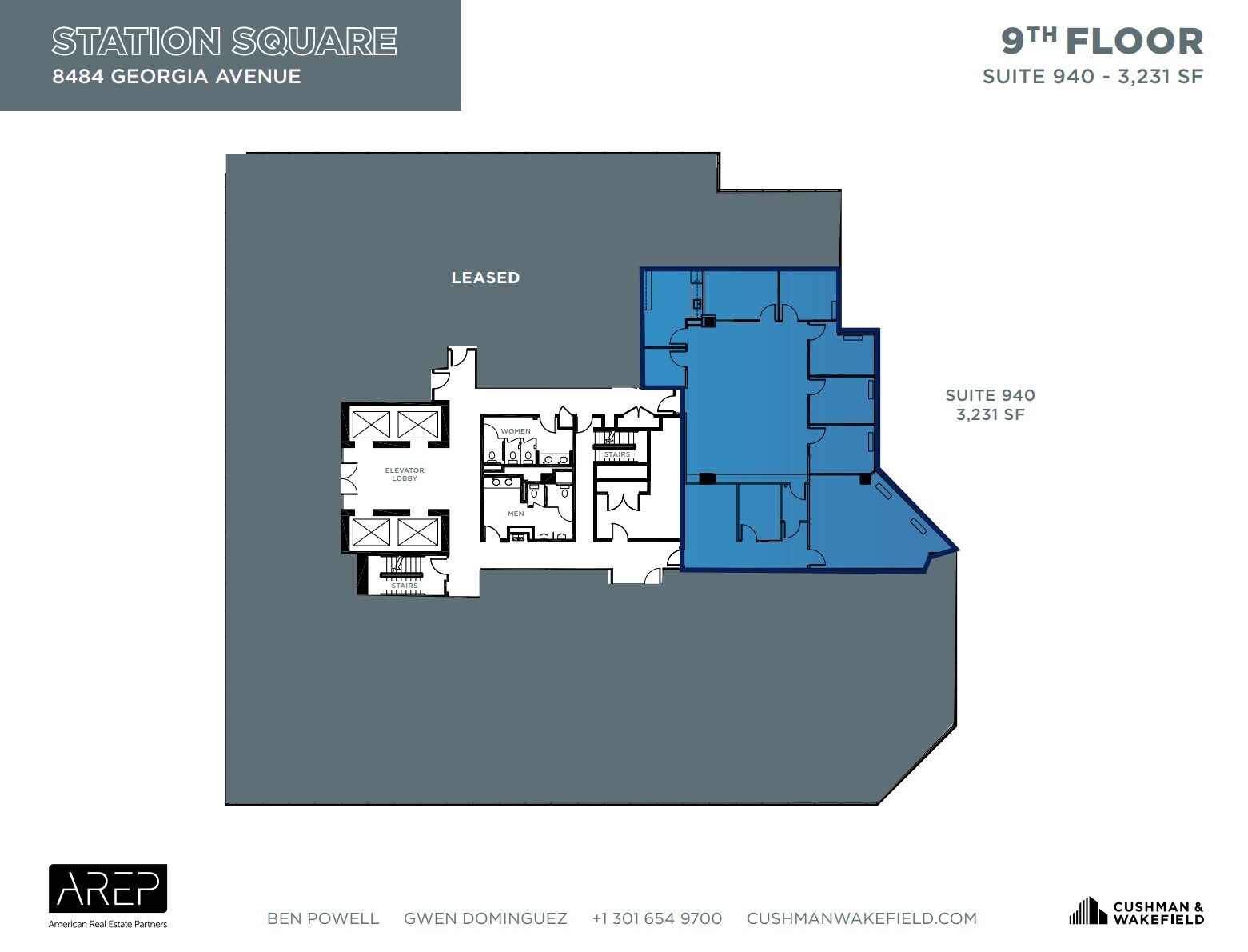 1100 Wayne Ave, Silver Spring, MD à louer Plan d’étage– Image 1 sur 1