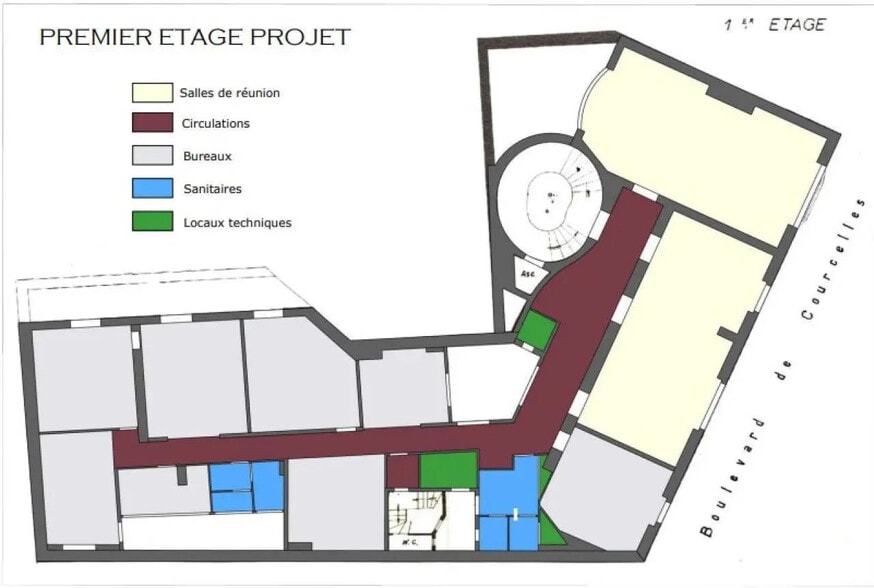 29 Boulevard De Courcelles, Paris à louer - Plan d’étage – Image 3 sur 11