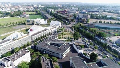 Gennevilliers - Vue aérienne vue de carte