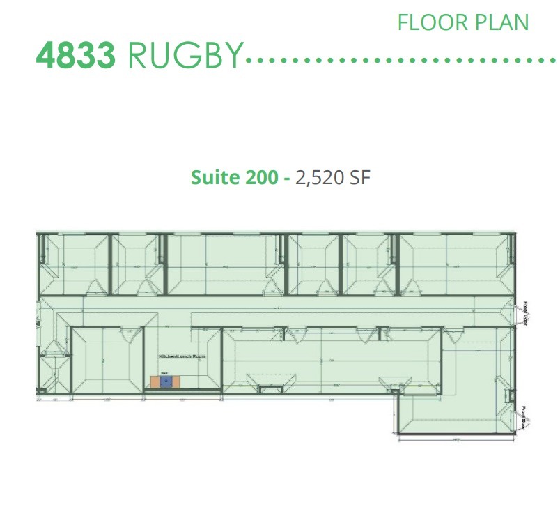 4833 Rugby Ave, Bethesda, MD à louer Plan d’étage– Image 1 sur 1