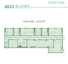4833 Rugby Ave, Bethesda, MD à louer Plan d’étage– Image 1 sur 1