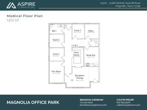 31368 Nichols Sawmill Rd, Magnolia, TX à louer Plan d’étage– Image 1 sur 1