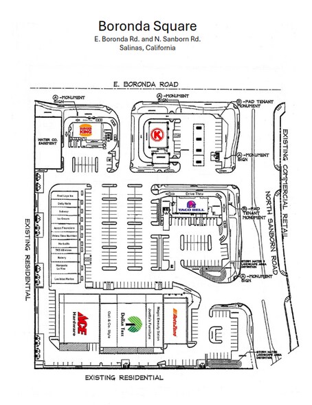 1541-1593 N Sanborn Rd, Salinas, CA à louer - Plan de site – Image 2 sur 10