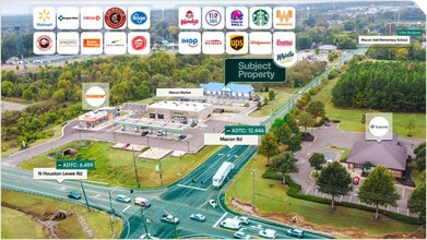 10003 Macon Rd, Cordova, TN - VUE AÉRIENNE vue de carte - Image1