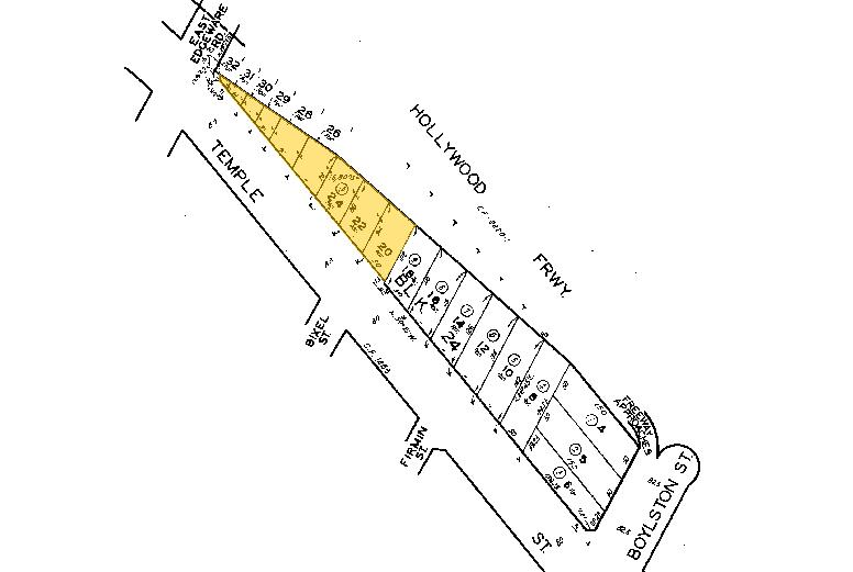 1255 W Temple St, Los Angeles, CA à louer - Plan cadastral – Image 2 sur 5
