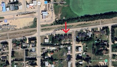 4903 49 Av, Glendon, AB - VUE AÉRIENNE  vue de carte