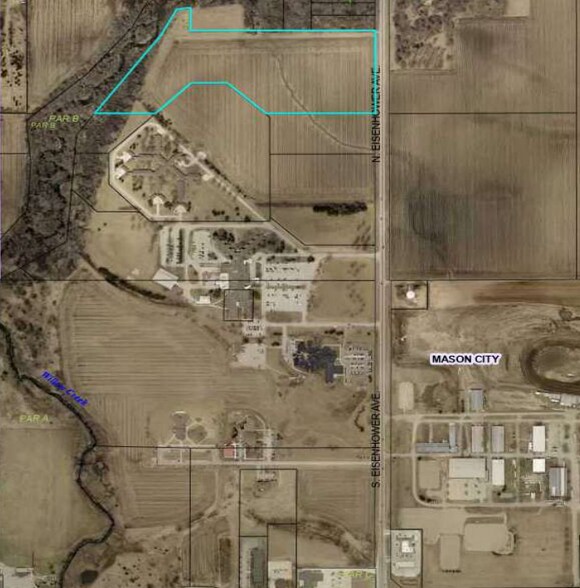 12th St NW-(43.97) Acres, Mason City, IA à vendre - Aérien – Image 1 sur 1