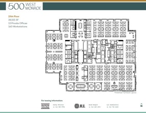 500 West Monroe St, Chicago, IL à louer Plan d’étage– Image 1 sur 1