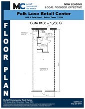 3936 S Polk St, Dallas, TX à louer Plan d’étage– Image 1 sur 1