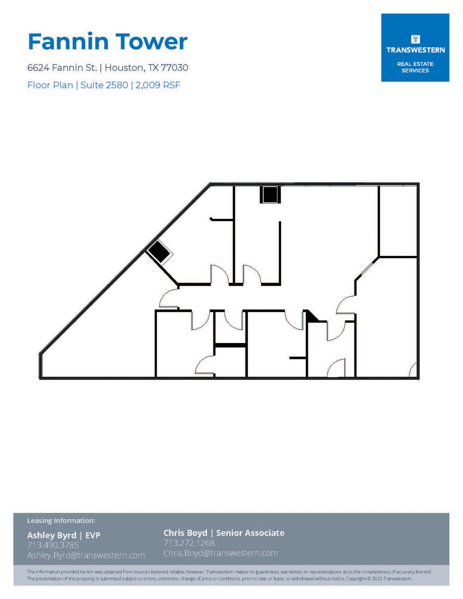 6624 Fannin St, Houston, TX à louer Plan d’étage– Image 1 sur 1