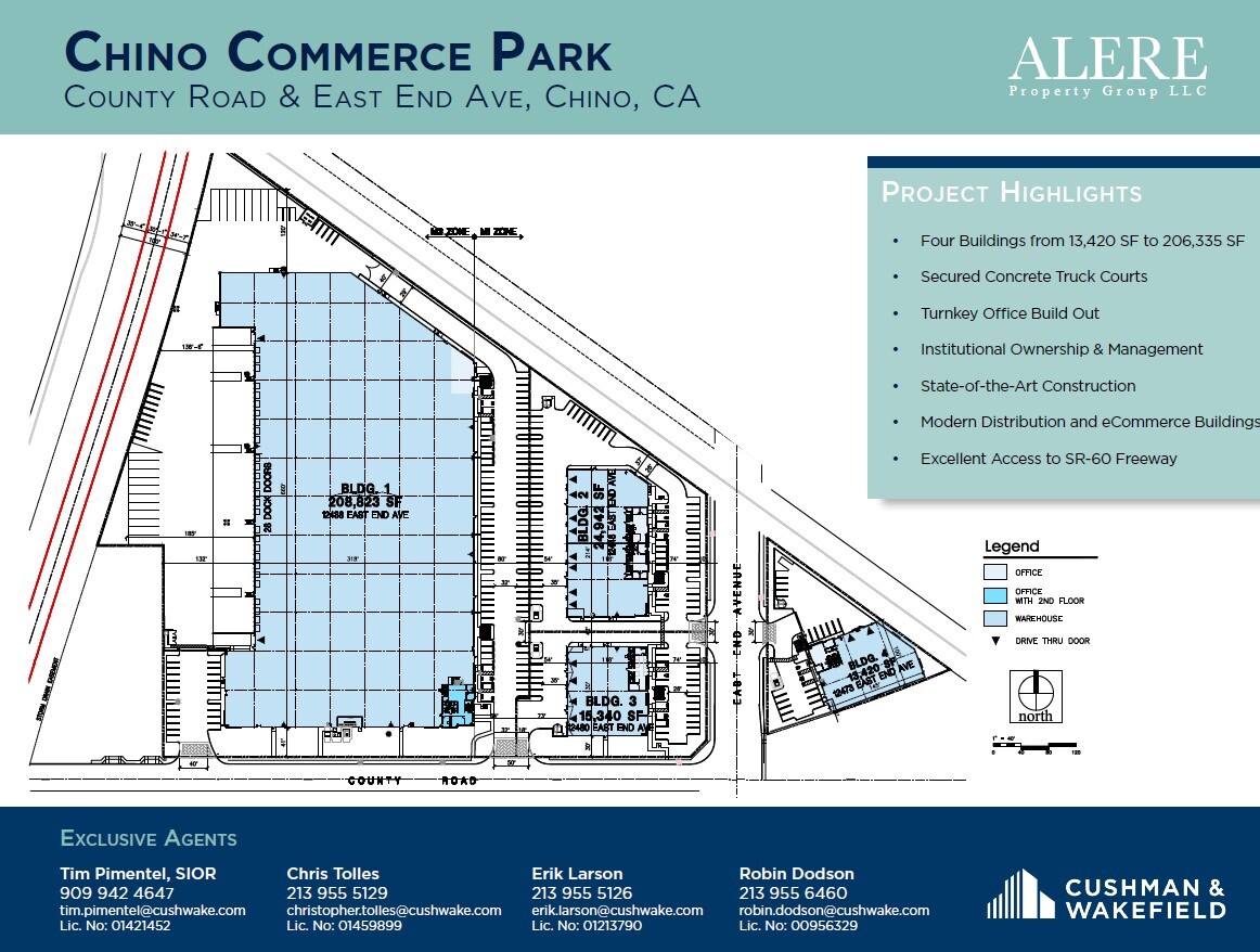County Rd & East End Ave, Chino, CA à louer Plan de site– Image 1 sur 1