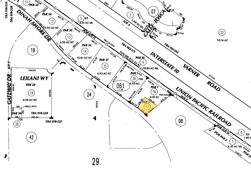 73760 Dinah Shore Dr, Palm Desert, CA à louer - Plan cadastral – Image 2 sur 10