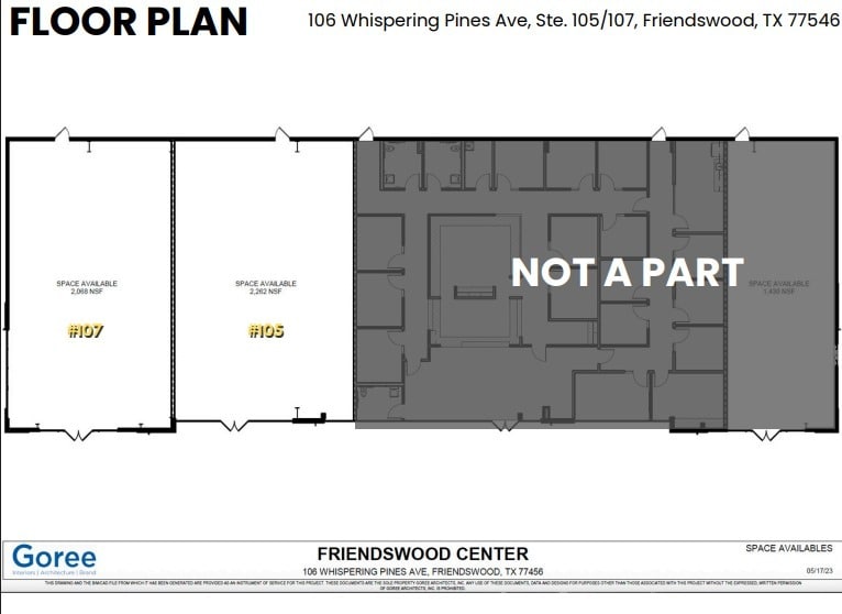 106 Whispering Pines Ave, Friendswood, TX à louer Plan d’étage– Image 1 sur 1