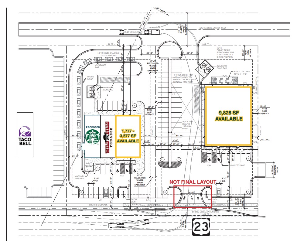 820 W Bay St, East Tawas, MI à louer Plan de site– Image 1 sur 1