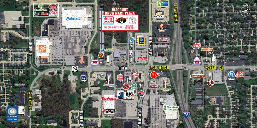 989-1005 High St, Wadsworth, OH à louer - Aérien – Image 2 sur 5