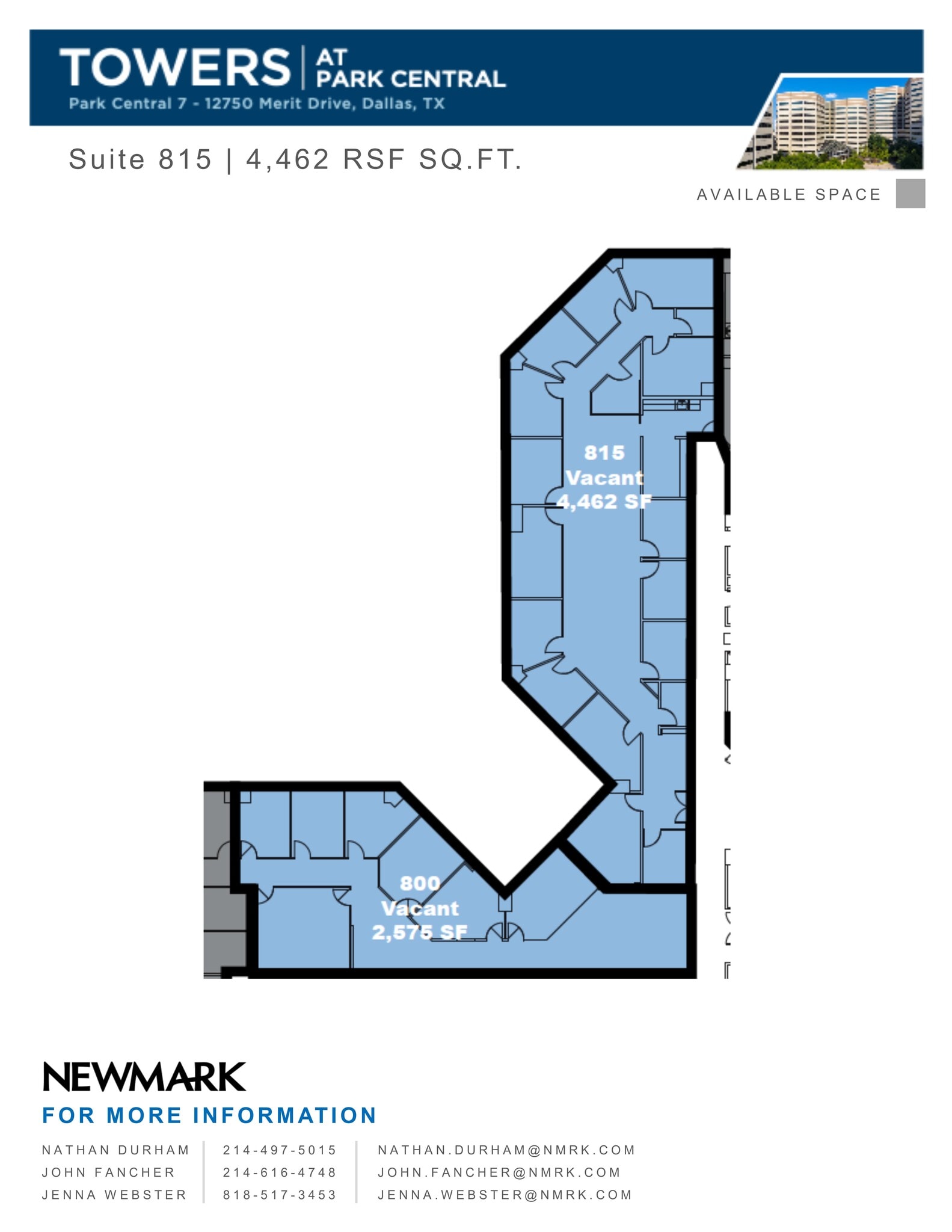 12750 Merit Dr, Dallas, TX à louer Plan de site– Image 1 sur 2