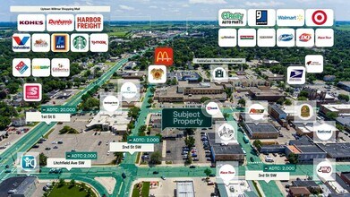 318 SW Second St, Willmar, MN - VUE AÉRIENNE  vue de carte