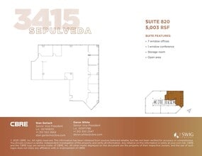 3415 S Sepulveda Blvd, Los Angeles, CA à louer Plan d’étage– Image 1 sur 1