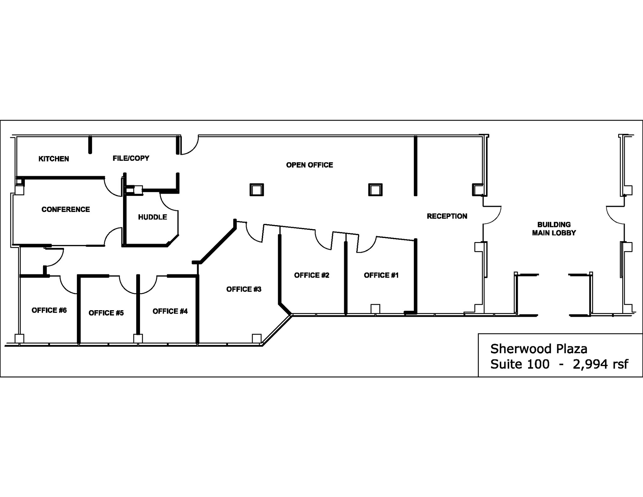 9990 Fairfax Blvd, Fairfax, VA à louer Plan d’étage– Image 1 sur 1