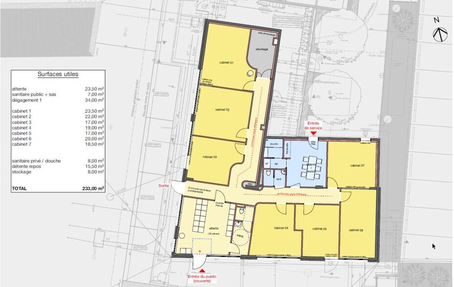 Local d’activités dans Sainte-Blandine à louer - Plan d’étage – Image 1 sur 2