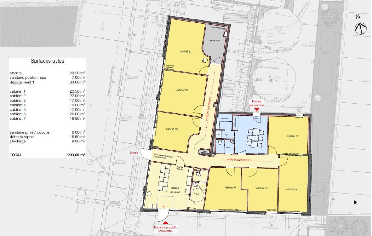 Local d’activités dans Sainte-Blandine à louer Plan d’étage– Image 1 sur 3