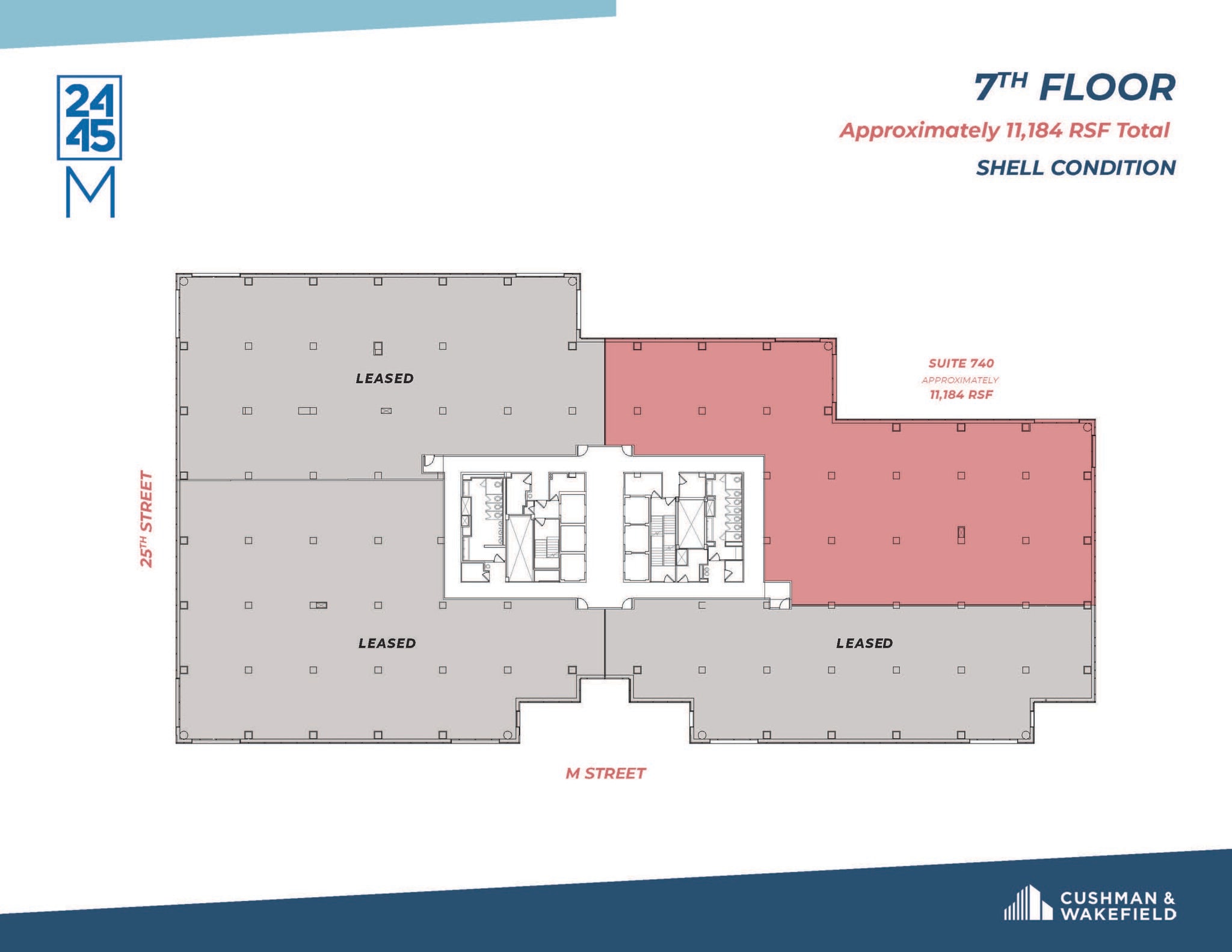 2445 M St NW, Washington, DC à louer Plan d’étage– Image 1 sur 1