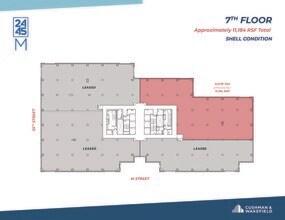 2445 M St NW, Washington, DC à louer Plan d’étage– Image 1 sur 1