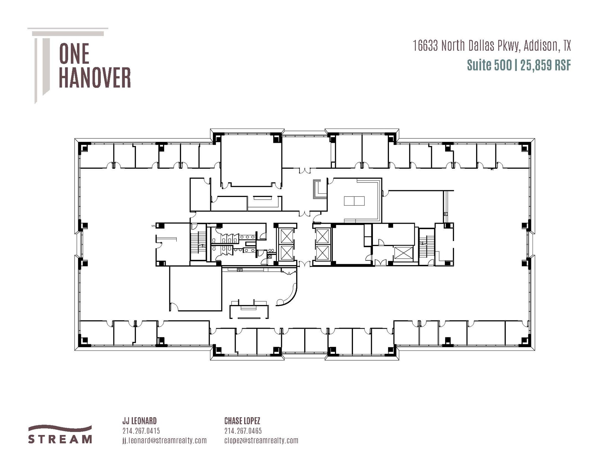 16633 N Dallas Pky, Addison, TX à louer Plan d’étage– Image 1 sur 1