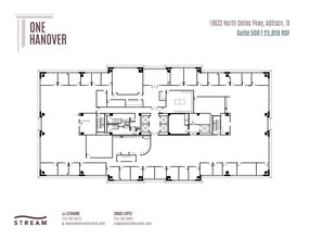 16633 N Dallas Pky, Addison, TX à louer Plan d’étage– Image 1 sur 1