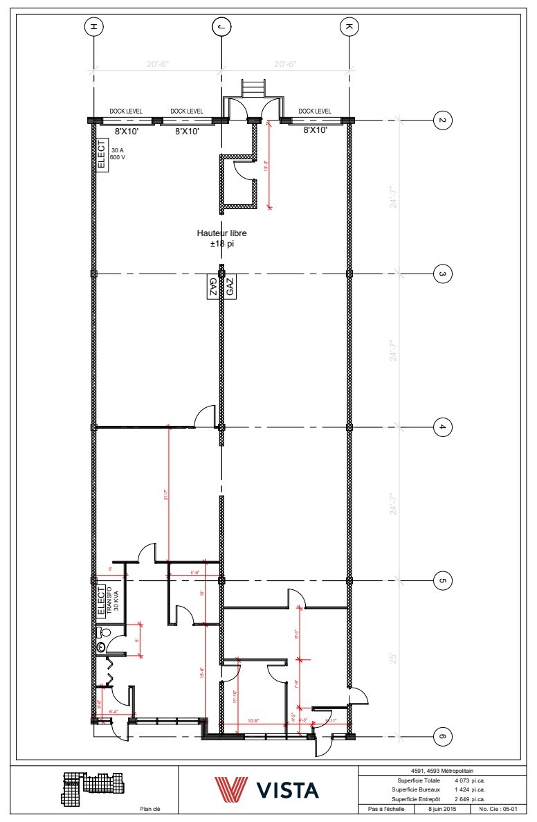 4553-4597 Boul Métropolitain E, Montréal, QC à louer Plan d’étage– Image 1 sur 1