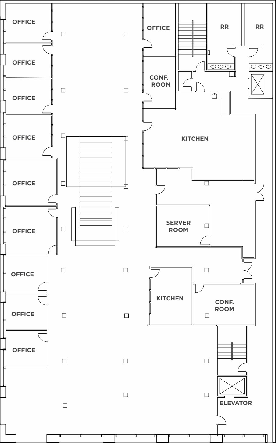 97 S Second St, San Jose, CA à louer Plan d’étage– Image 1 sur 2