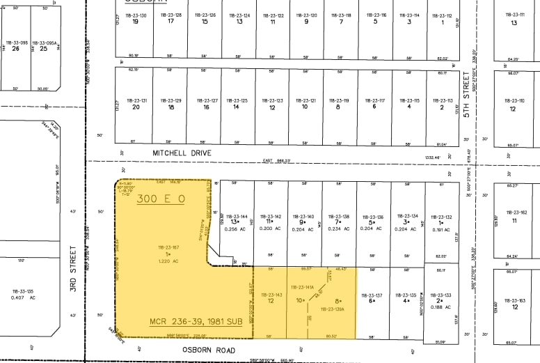 300 E Osborn Rd, Phoenix, AZ à louer - Plan cadastral – Image 2 sur 4