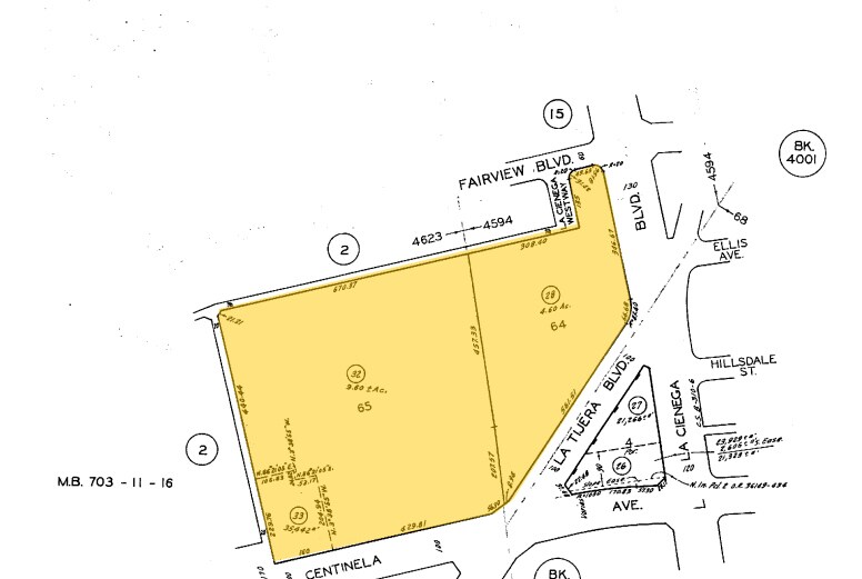 5233-5399 W Centinela Ave, Los Angeles, CA à louer - Plan cadastral – Image 2 sur 3