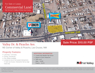 Plus de détails pour 1380 W Picacho Ave, Las Cruces, NM - Terrain à vendre