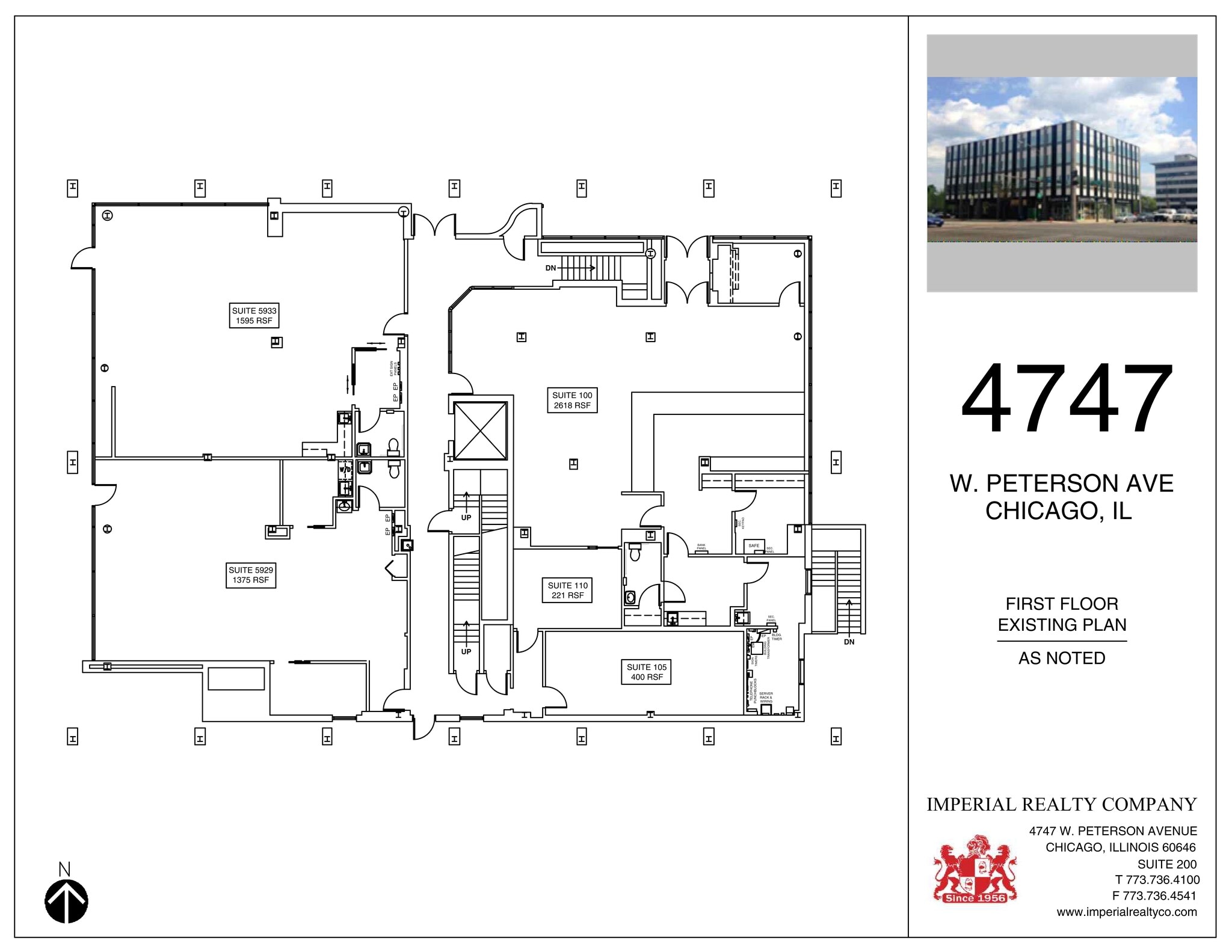 4747 W Peterson Ave, Chicago, IL à louer Plan de site– Image 1 sur 8