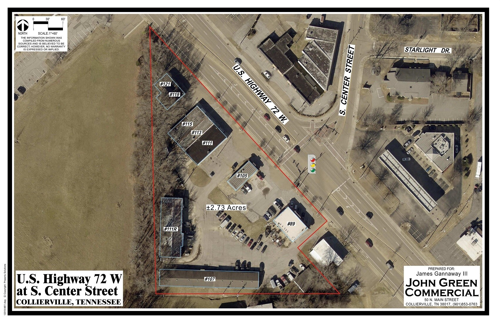 89 Highway 72 W, Collierville, TN à vendre Aérien– Image 1 sur 5