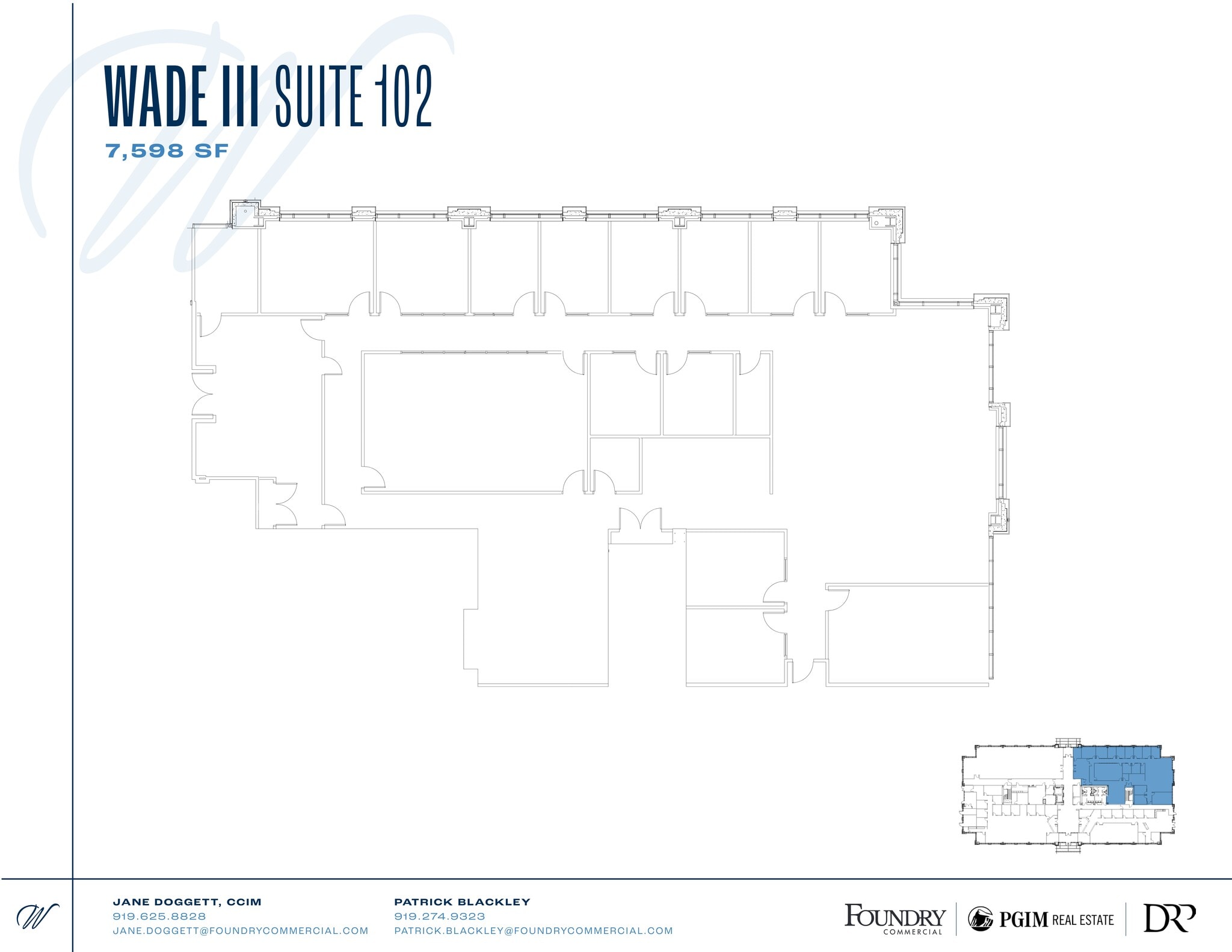 5440 Wade Park Blvd, Raleigh, NC à louer Plan de site– Image 1 sur 2