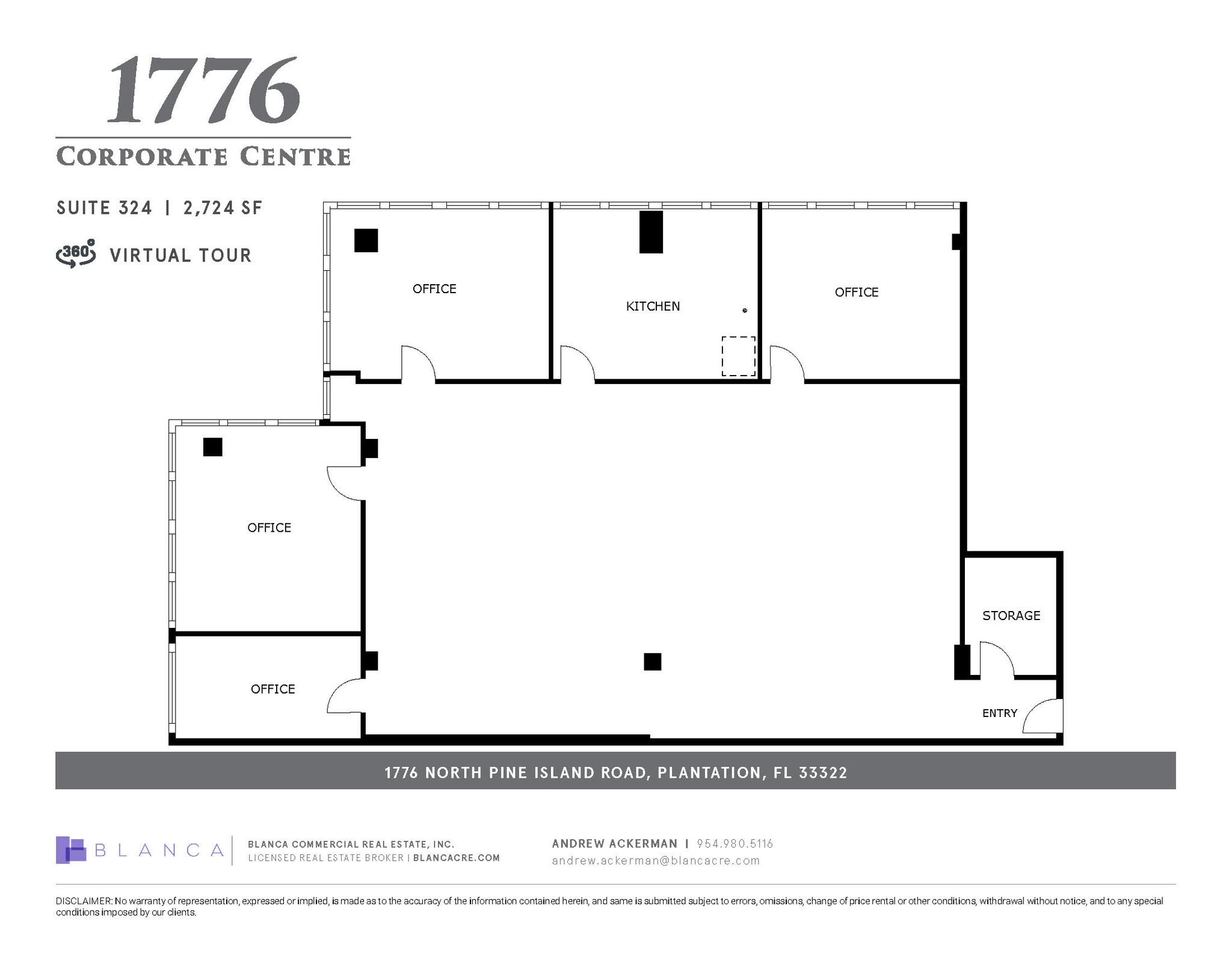 1776 N Pine Island Rd, Plantation, FL à louer Plan d’étage– Image 1 sur 1