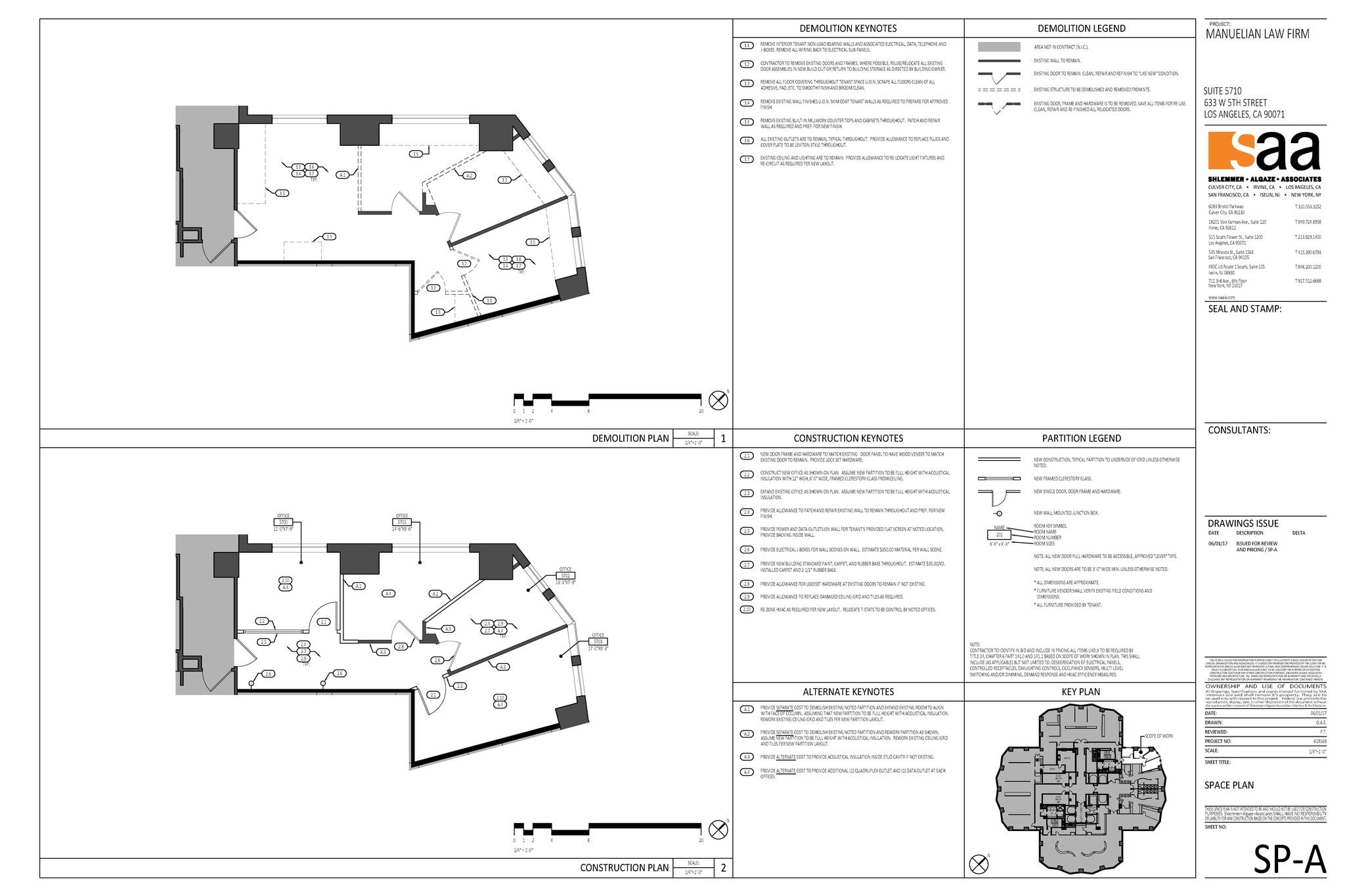 633 W 5th St, Los Angeles, CA à louer Plan d’étage– Image 1 sur 1