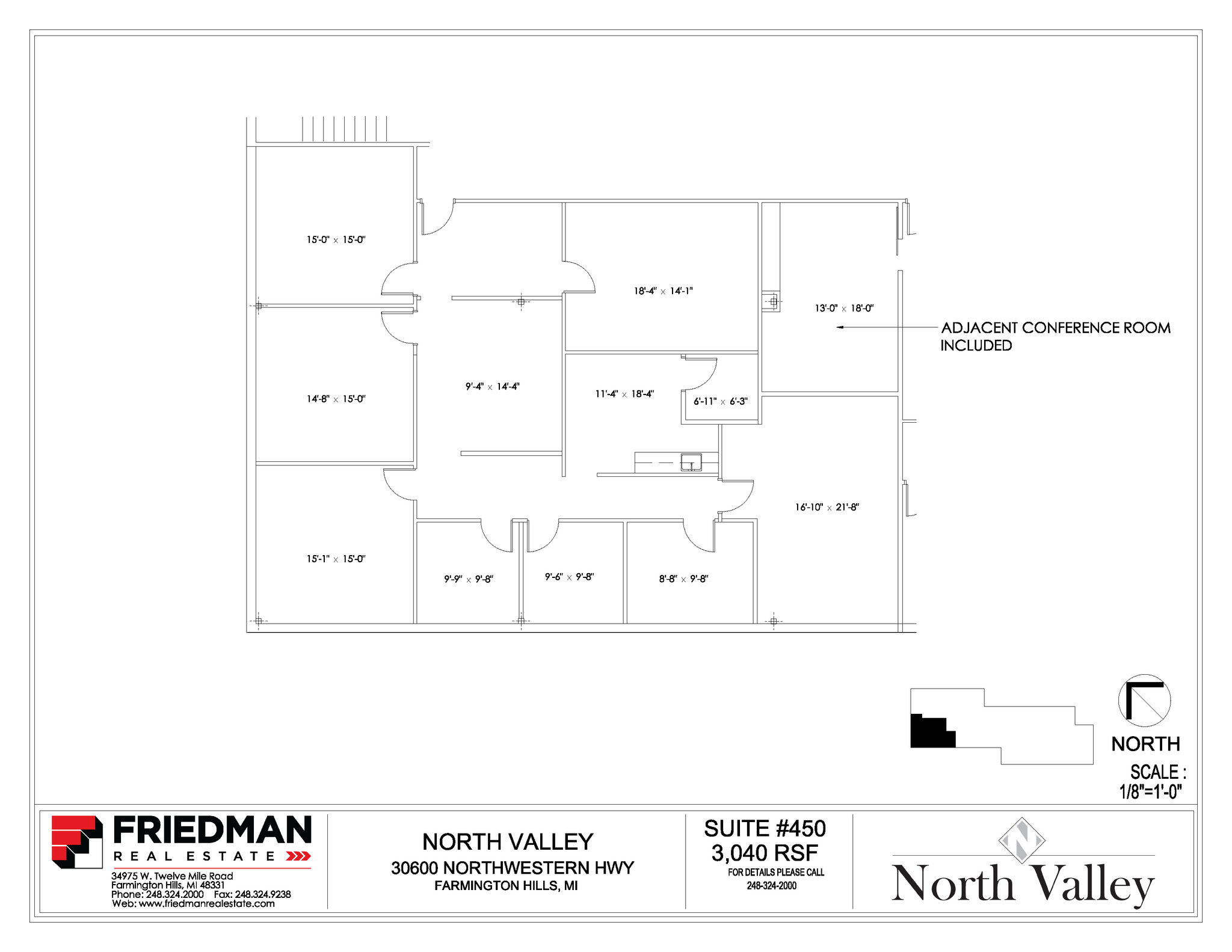 30500 Northwestern Hwy, Farmington Hills, MI à louer Plan d’étage– Image 1 sur 2
