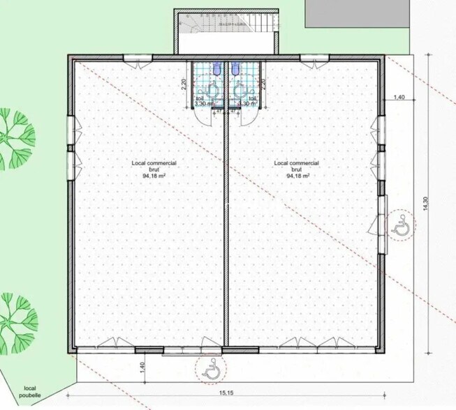 Local commercial dans Pechbonnieu à louer - Photo de l’immeuble – Image 3 sur 3