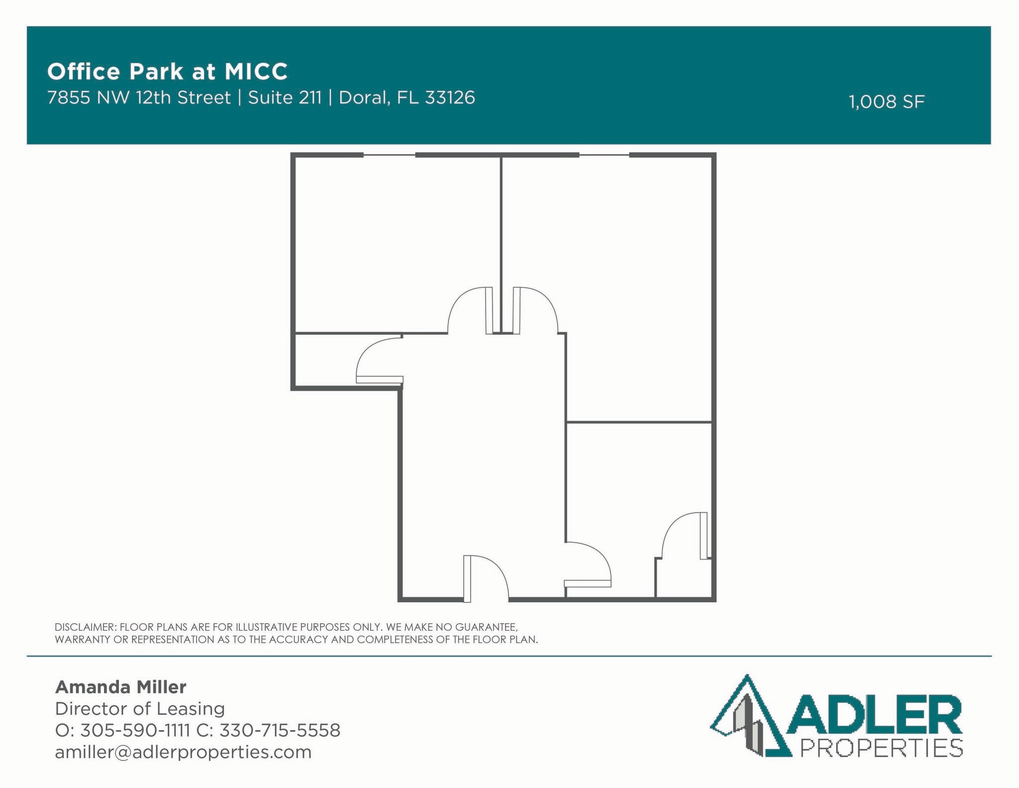 1200 NW 78th Ave, Doral, FL à louer Plan d’étage– Image 1 sur 1