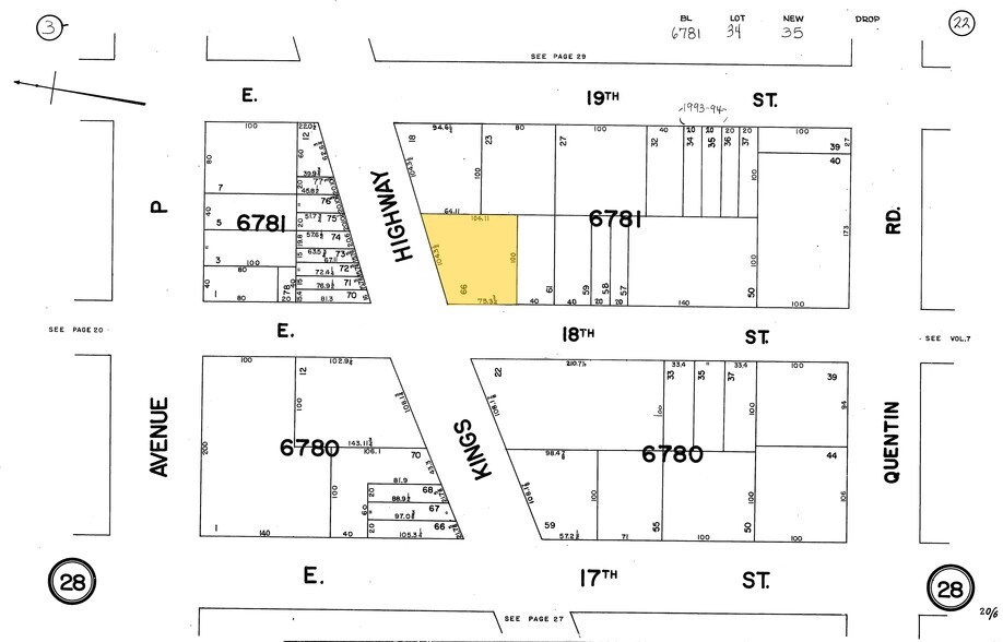 1800 Kings Hwy, Brooklyn, NY à louer - Plan cadastral – Image 2 sur 3