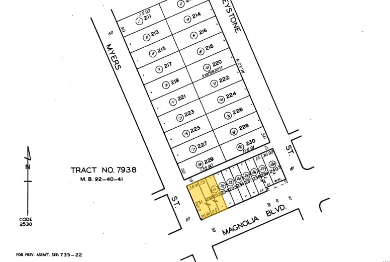 2121 W Magnolia Blvd, Burbank, CA à louer - Plan cadastral – Image 2 sur 4