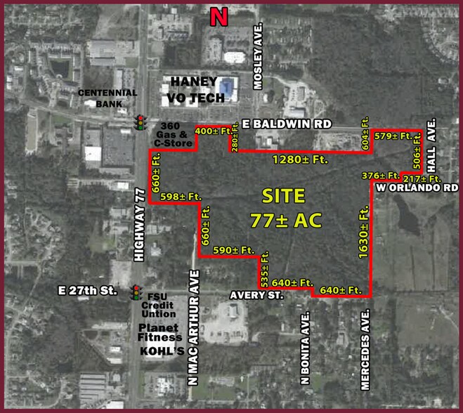 000 Hwy 77 & E Baldwin Rd, Panama City, FL à vendre - Photo principale – Image 1 sur 1