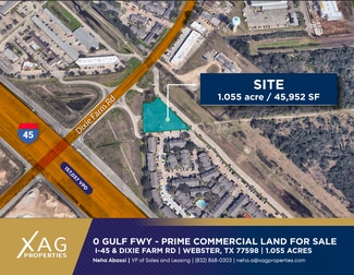 Plus de détails pour I-45 & DIXIE FARM Rd, Webster, TX - Terrain à vendre