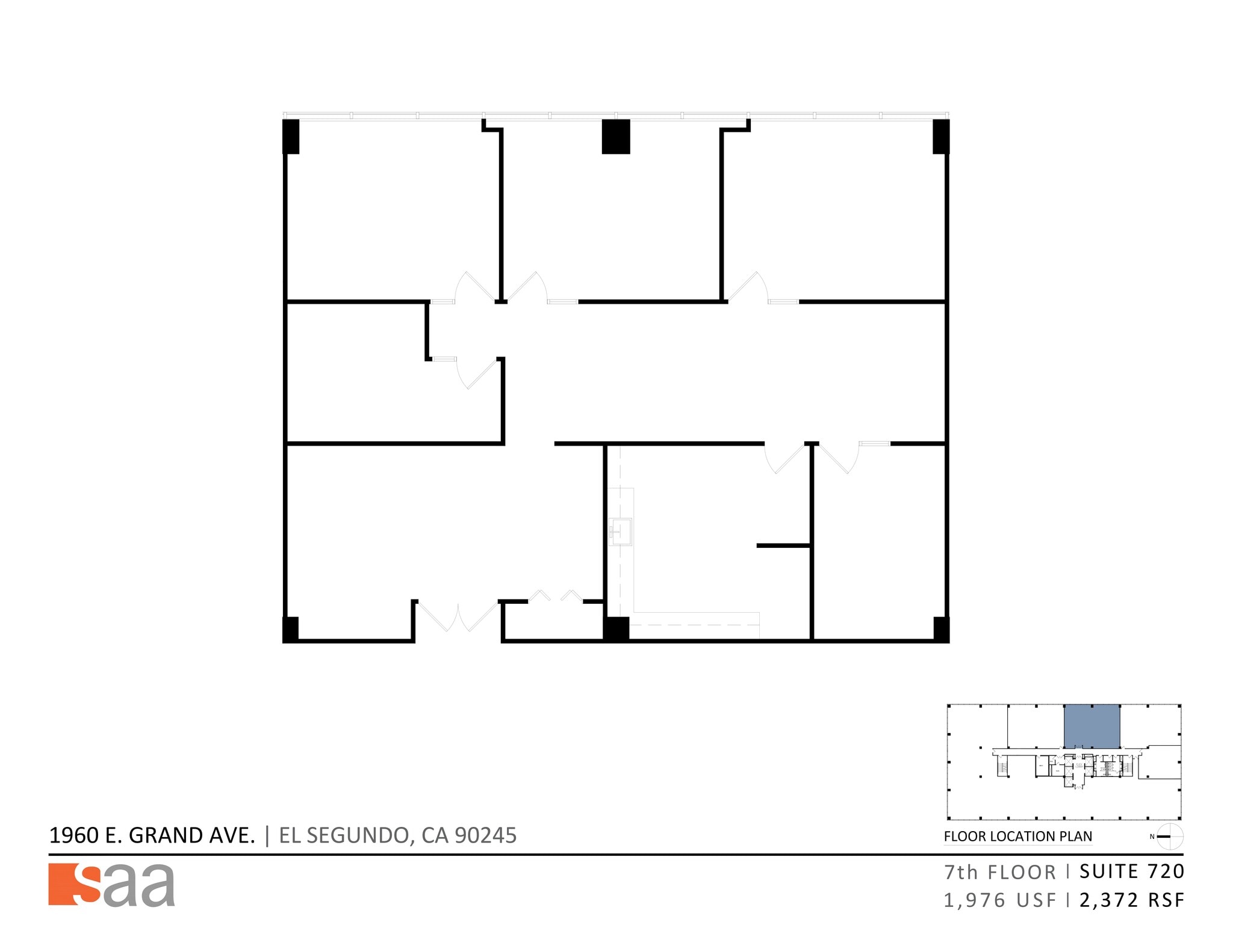 1960 E Grand Ave, El Segundo, CA à louer Plan de site– Image 1 sur 1
