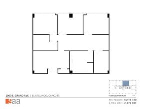 1960 E Grand Ave, El Segundo, CA à louer Plan de site– Image 1 sur 1