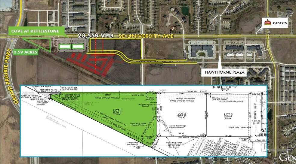 1180 SE University Ave, Waukee, IA à vendre - Plan de site – Image 3 sur 3